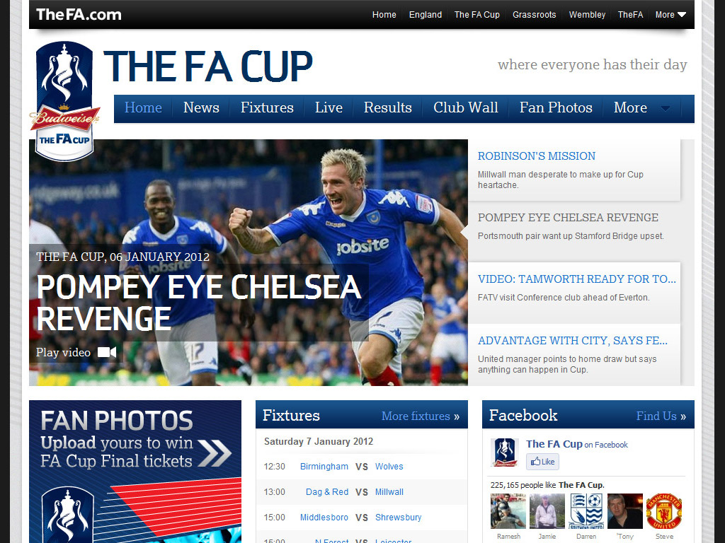 The FA Cup website